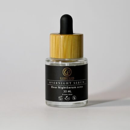 Say goodbye to stubborn acne with our Overnight Serum for Acne-Prone Skin. This concentrated formula works while you sleep, targeting breakouts, reducing inflammation, and preventing future flare-ups. Wake up to clear, calm skin that feels refreshed and revitalized. Your secret weapon for a flawless complexion! , Lubby Lub